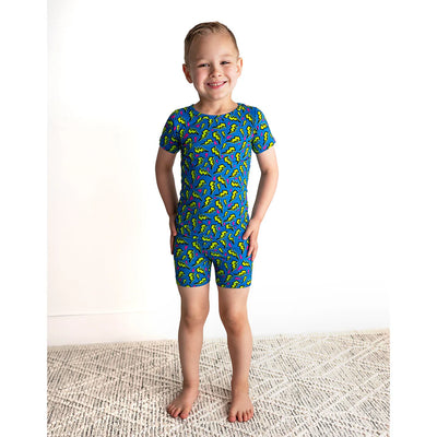 Gigi and Max Pajama Set with Shorts: Zach Lightning