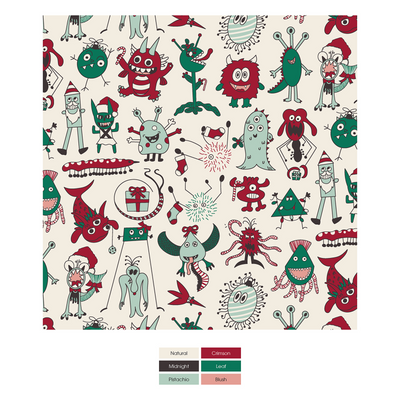 Kickee Pants Footie With Snaps: Merry Monsters