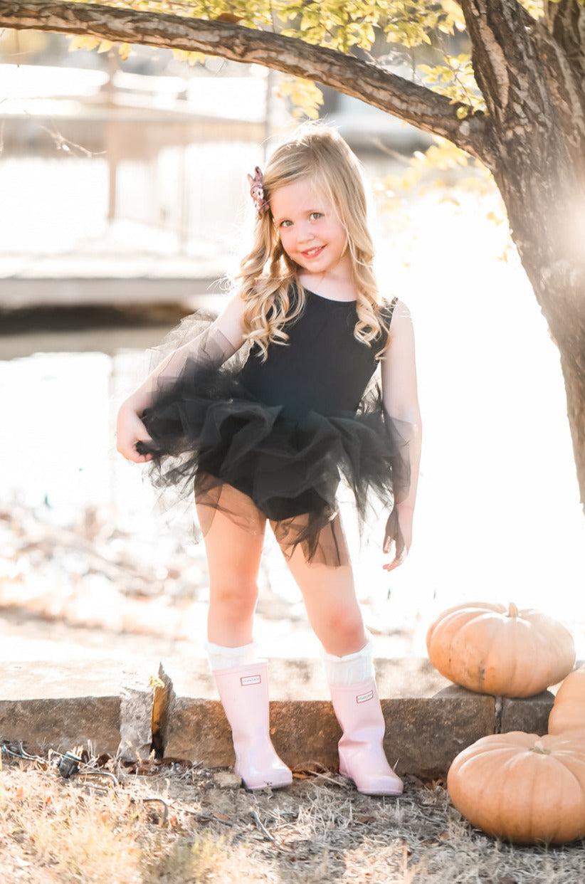 Mila & Rose:  Black Tank Tutu Leotard