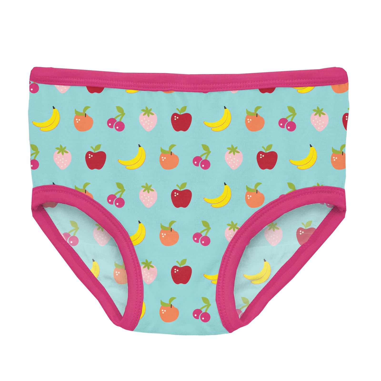 Kickee Pants Girl's Underwear: Berry Ski Birds – Bellies to Babies