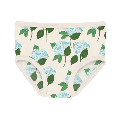 PRESALE Kickee Pants Girl's Underwear Set of 3: Hydrangea Bouquet, Fresh Air & Lavender Chickens