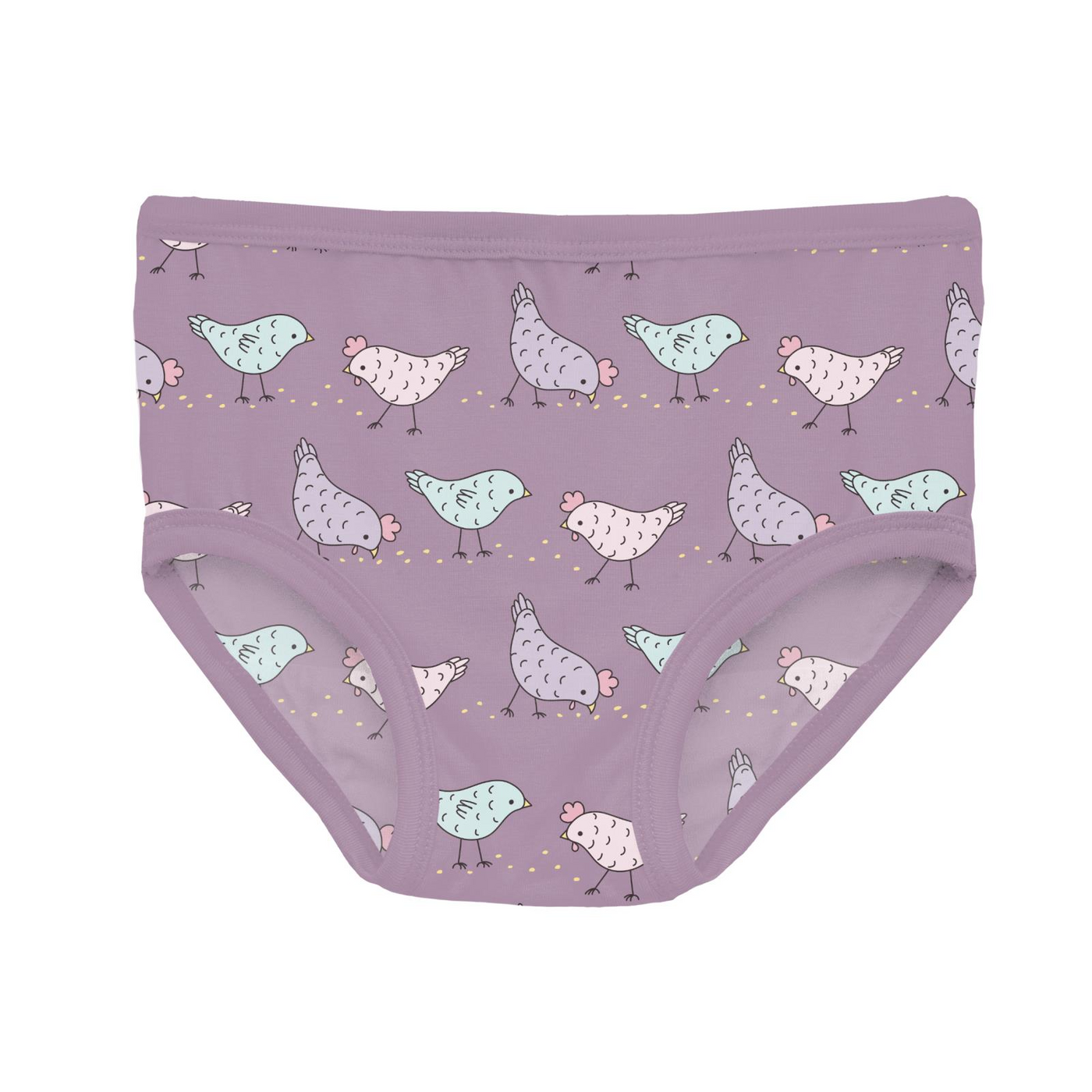 PRESALE Kickee Pants Girl's Underwear Set of 3: Hydrangea Bouquet, Fresh Air & Lavender Chickens