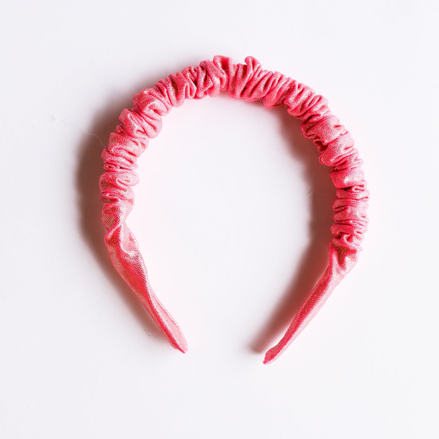 Little Lopers Ruched Headband: Golden Pink