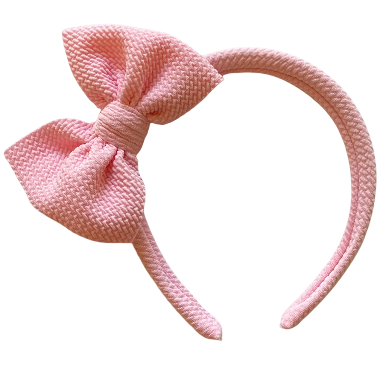 Little Lopers Skinny Bow Headband: Pink