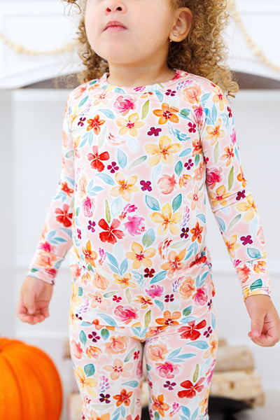 Birdie Bean Pajama Set: Pearl