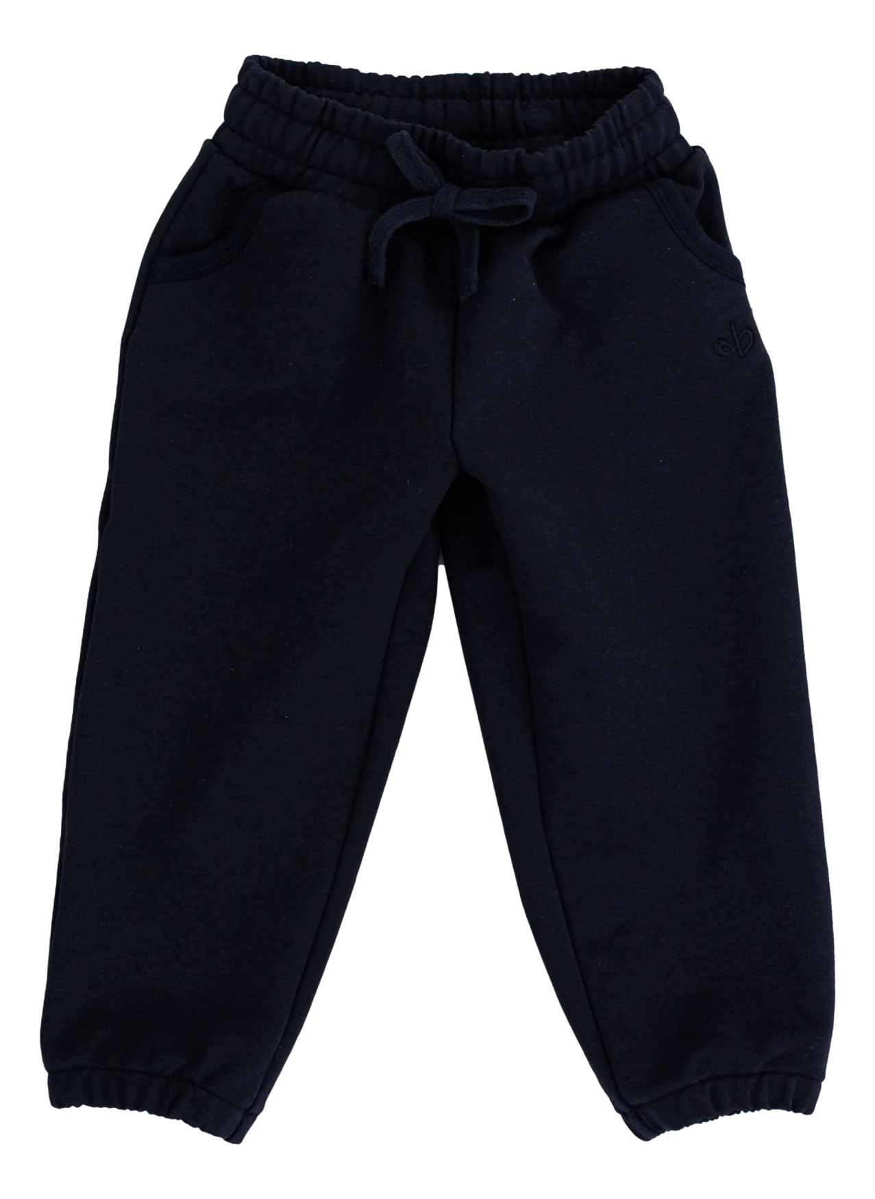 Birdie Bean Sweatpants: Solid Jet Black