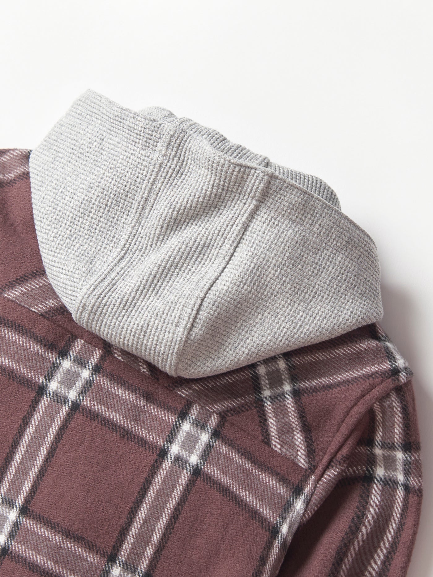 Little Bipsy Hooded Flannel: Huckleberry