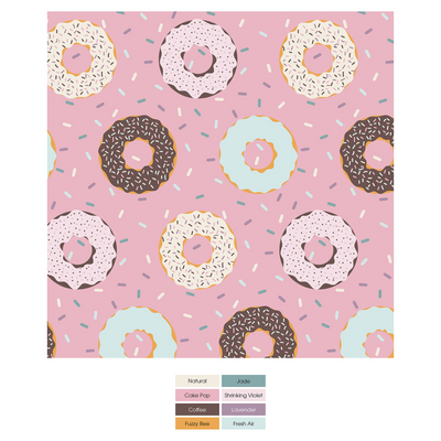 Kickee Pants Terry-Lined Raincoat: Cake Pop Donuts and Sprinkles