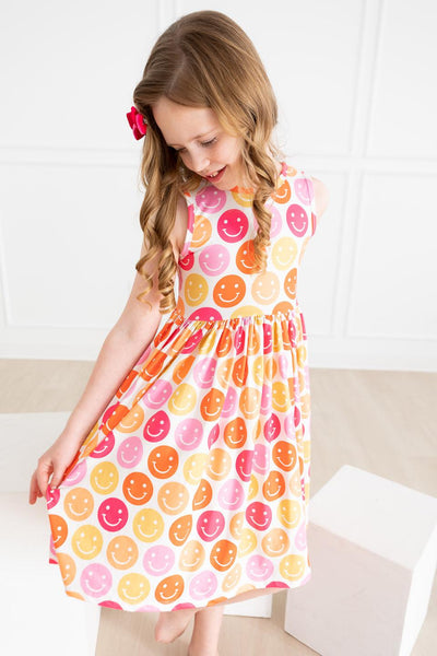 Mila & Rose:  Don't Worry, Be Hippy Tank Twirl Dress