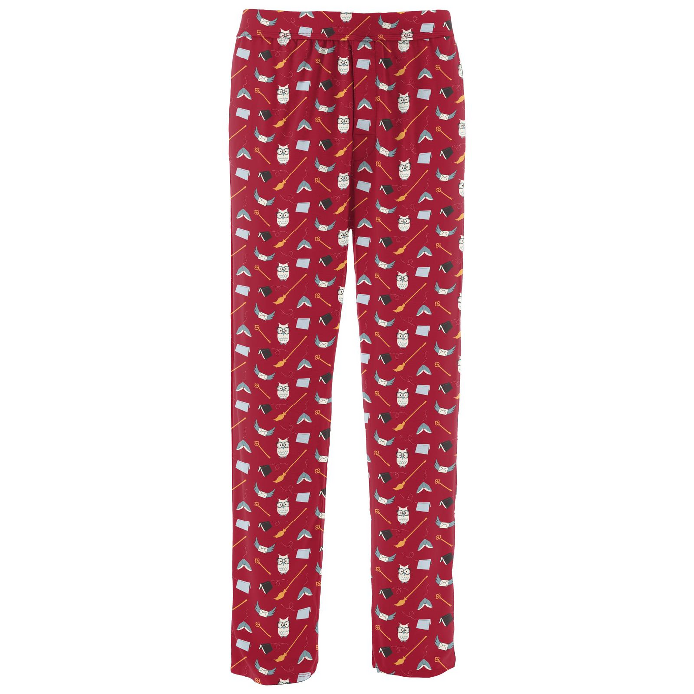 Kickee Pants Men's Pajama Pants: Crimson Magical World