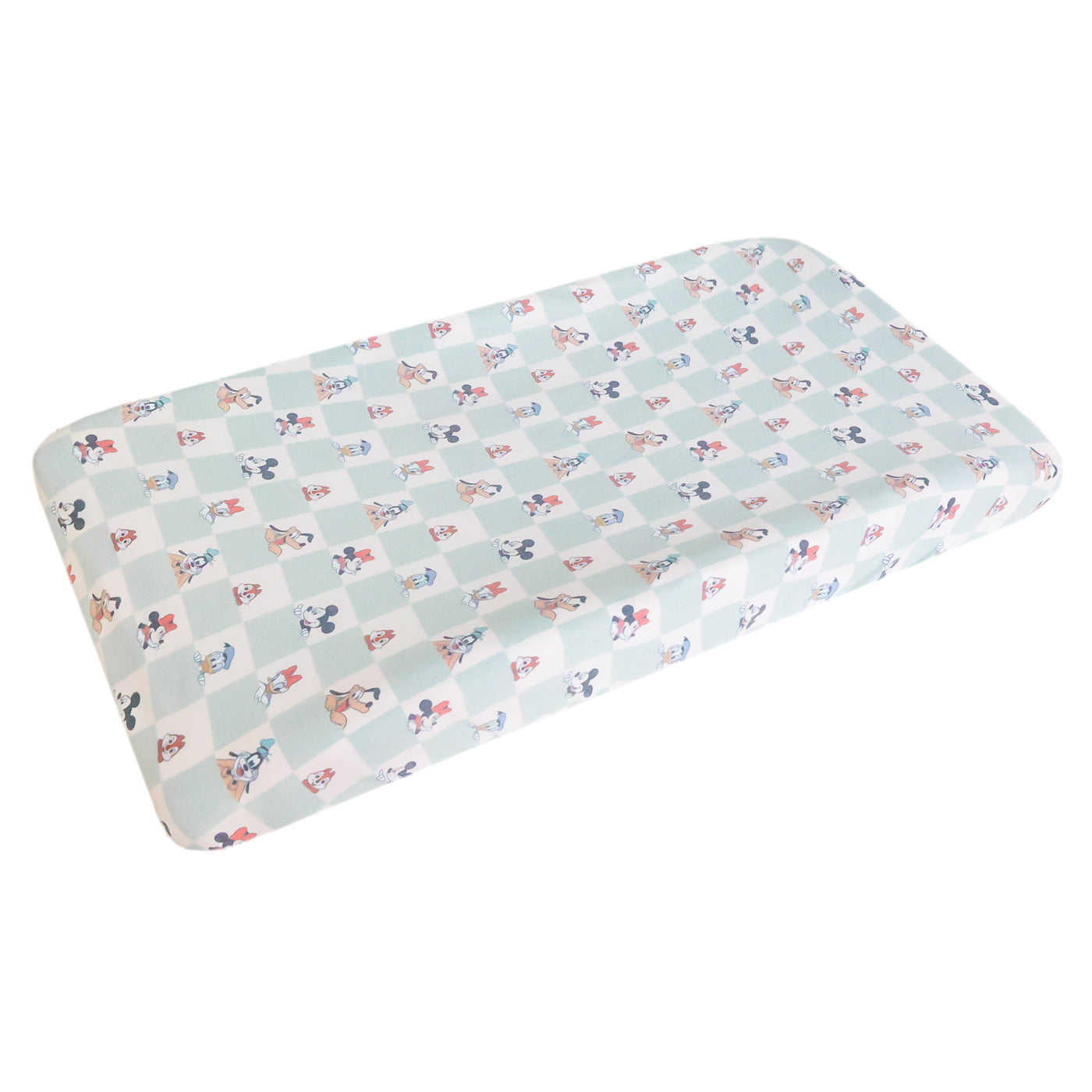 Copper Pearl Premium Knit Fitted Crib Sheet: Mickey Mouse and Friends