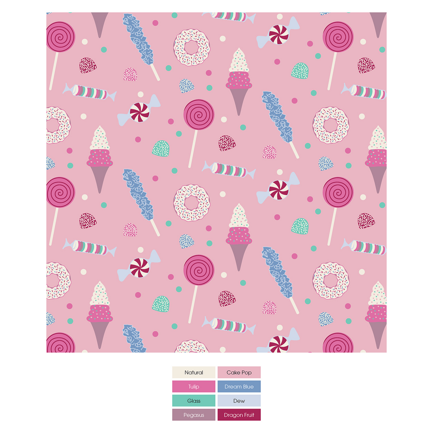 Kickee Pants Playtime Outfit Set: Cake Pop Candy Dreams