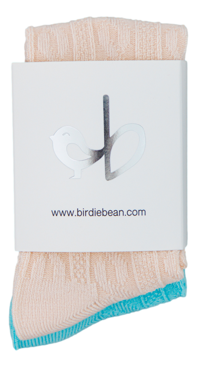 Birdie Bean Knee High Socks Set: Moss and Latte