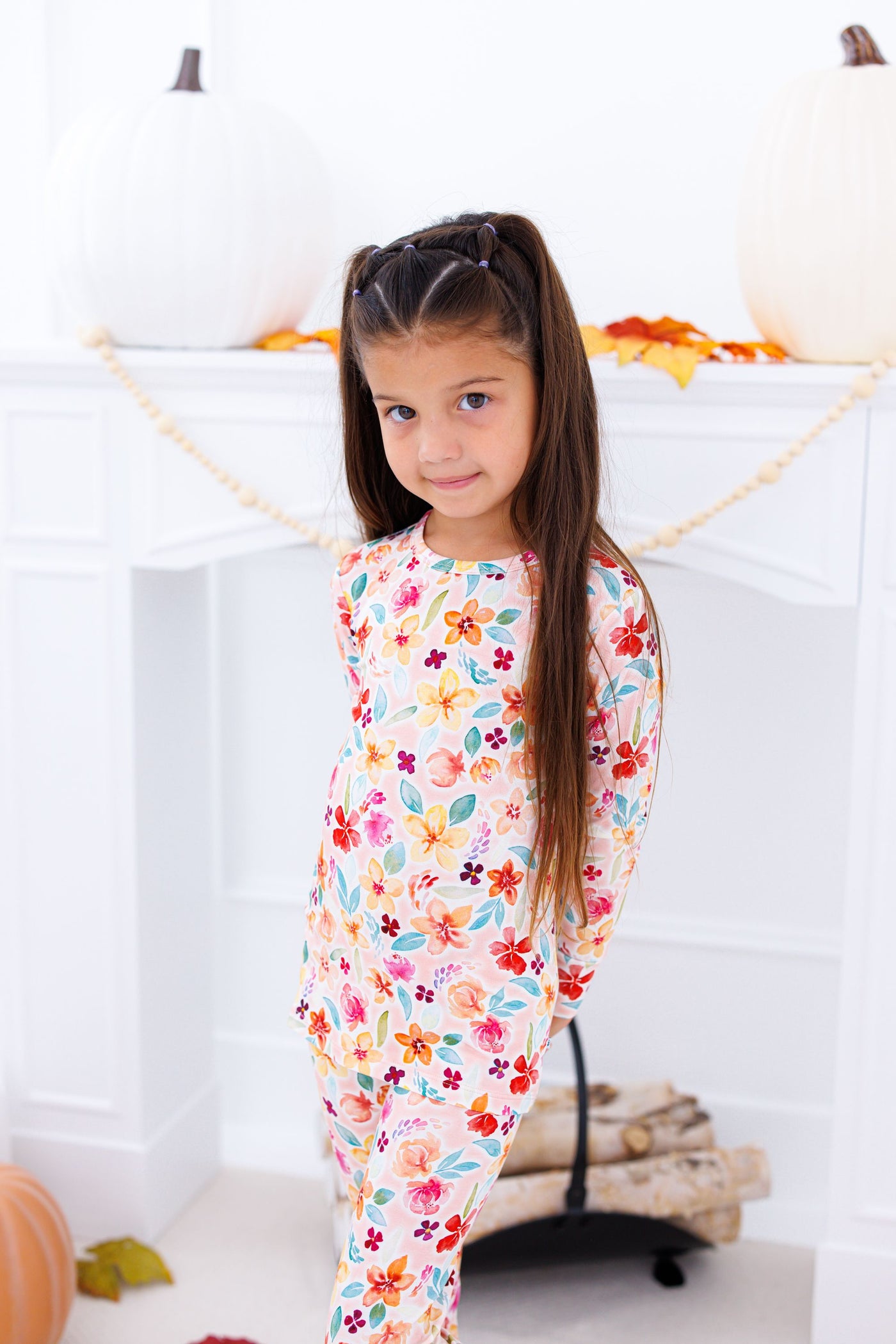 Birdie Bean Pajama Set: Pearl