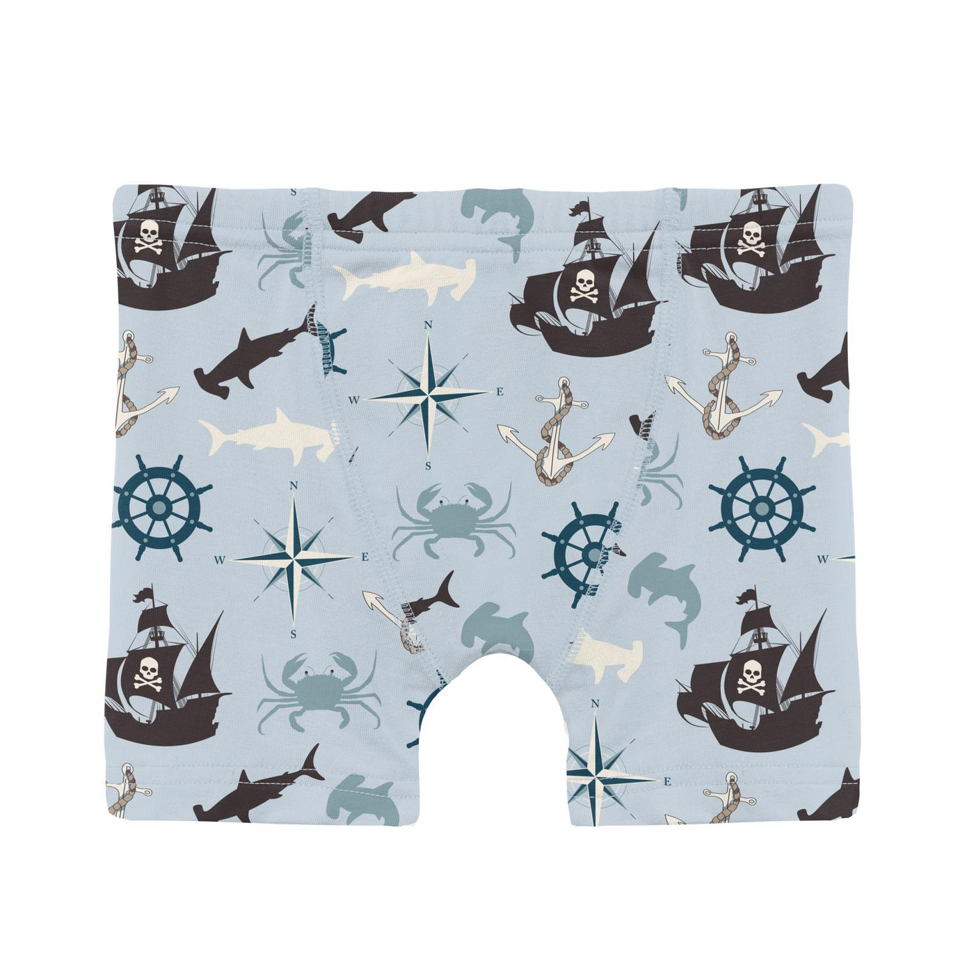 Kickee Pants Boxer Brief: Illusion Blue Pirate Adventure