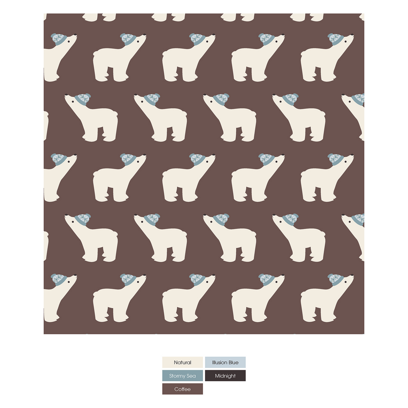 Kickee Pants Boy's Boxer Brief: Coffee Polar Bears