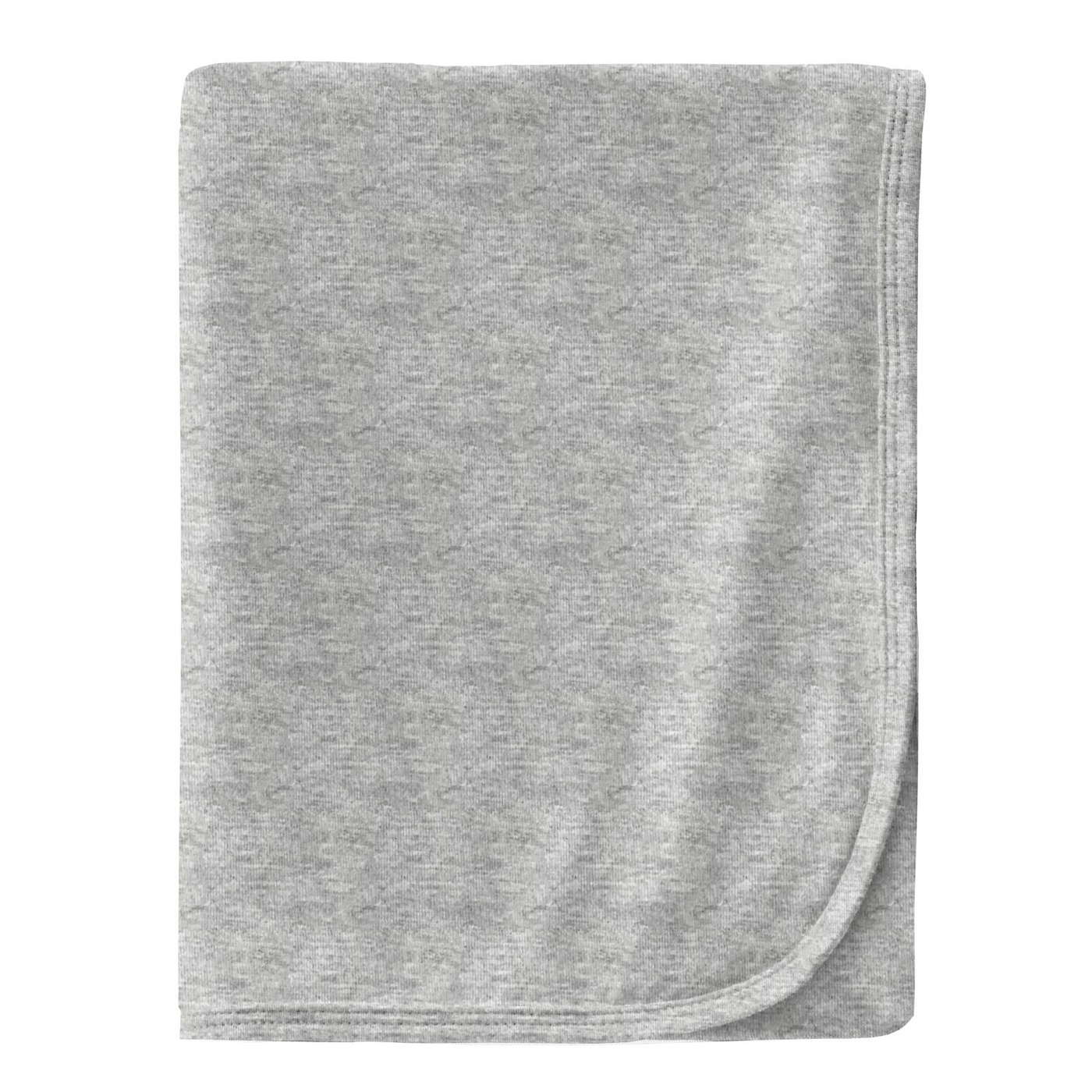 Kickee Pants Swaddling Blanket: Solid Heathered Mist
