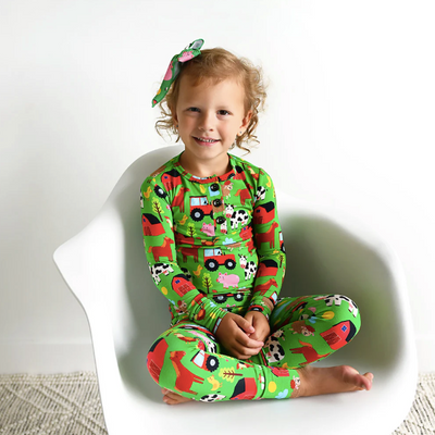 Gigi and Max Two Piece Pajama Set: Tanner