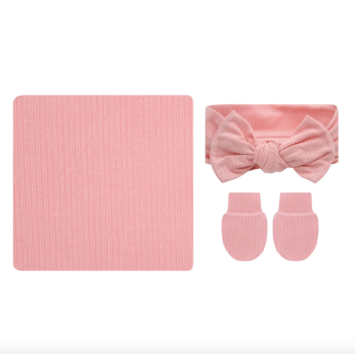 Lou Lou and Company Ribbed Newborn Headband Bundle: Brielle