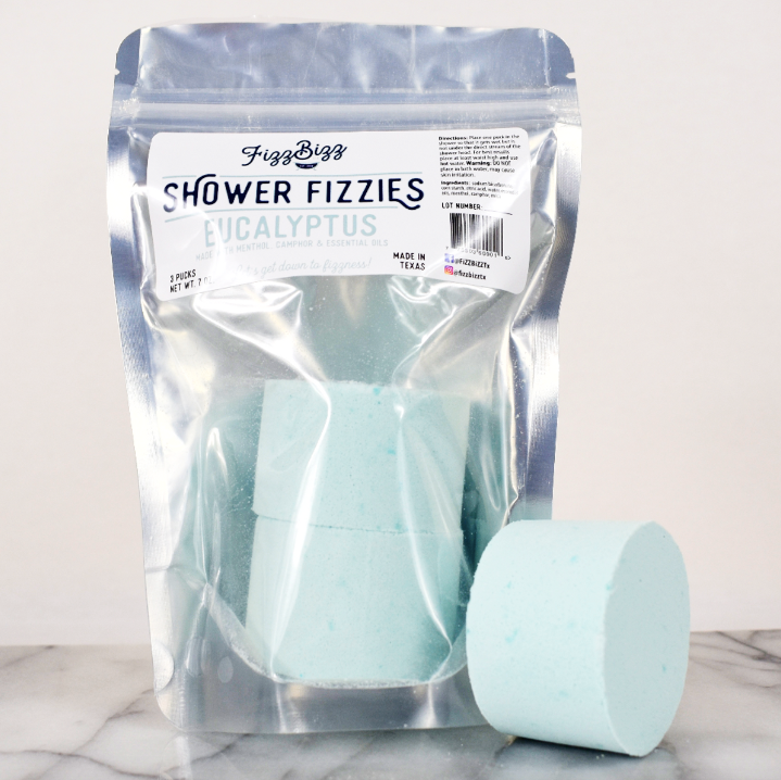 Fizz Bizz Shower Fizzies 3 Pack: Eucalyptus