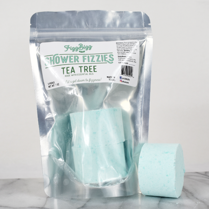 Fizz Bizz Shower Fizzies 3 Pack: Tea Tree