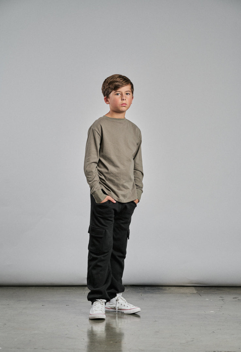 Little Bipsy Cargo Jogger: Black