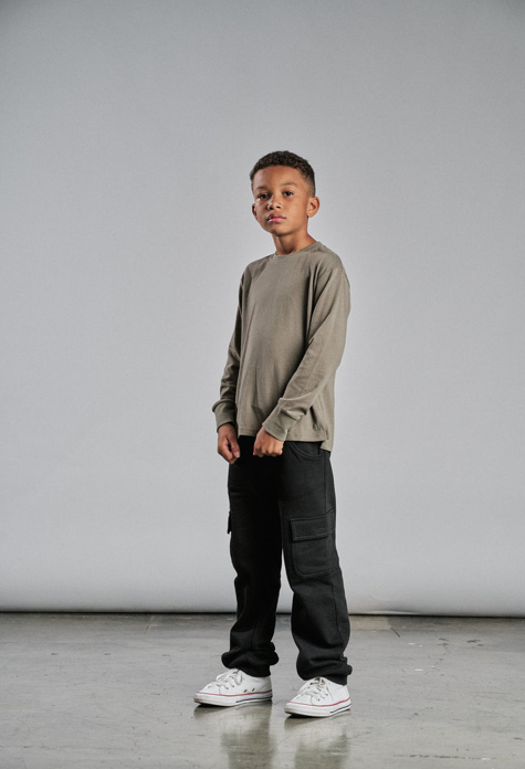 Little Bipsy Cargo Jogger: Black