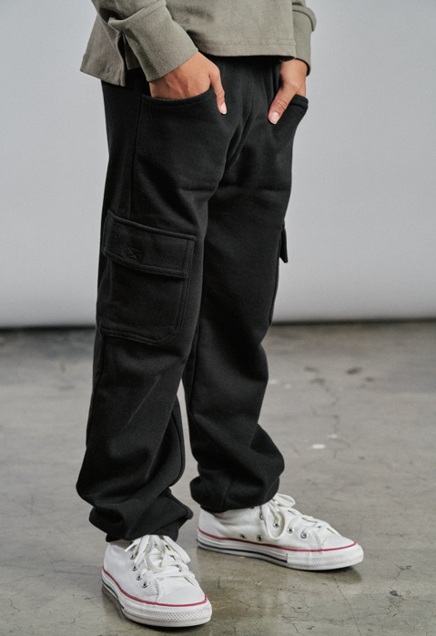 Little Bipsy Cargo Jogger: Black