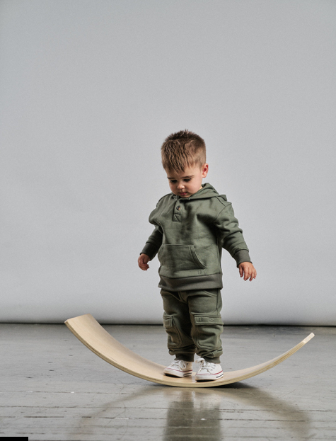 Little Bipsy Cargo Jogger: Pine