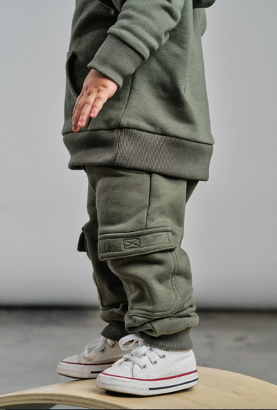 Little Bipsy Cargo Jogger: Pine