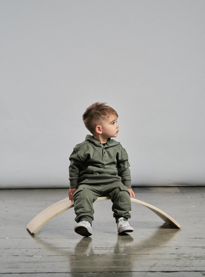 Little Bipsy Cargo Jogger: Pine