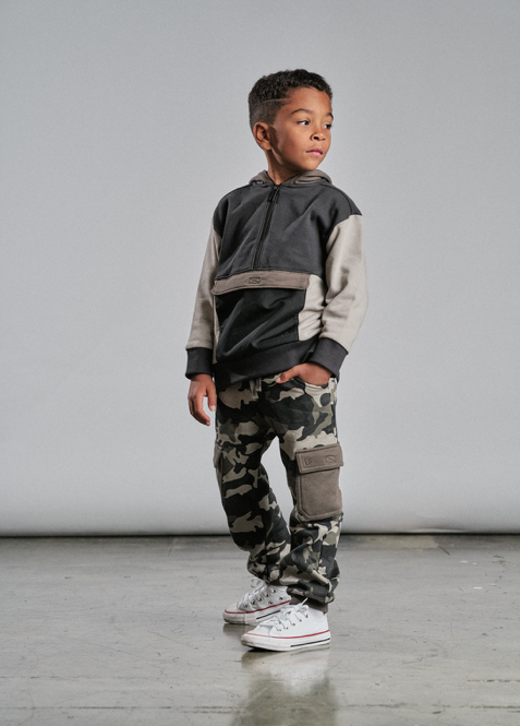 Little Bipsy Cargo Jogger: Army Camo