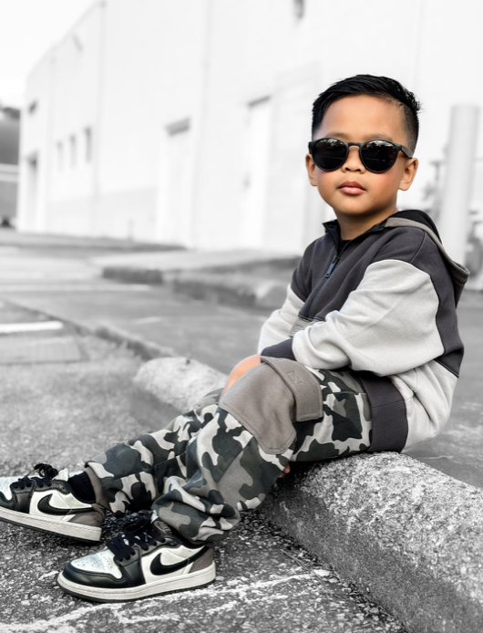 Little Bipsy Cargo Jogger: Army Camo