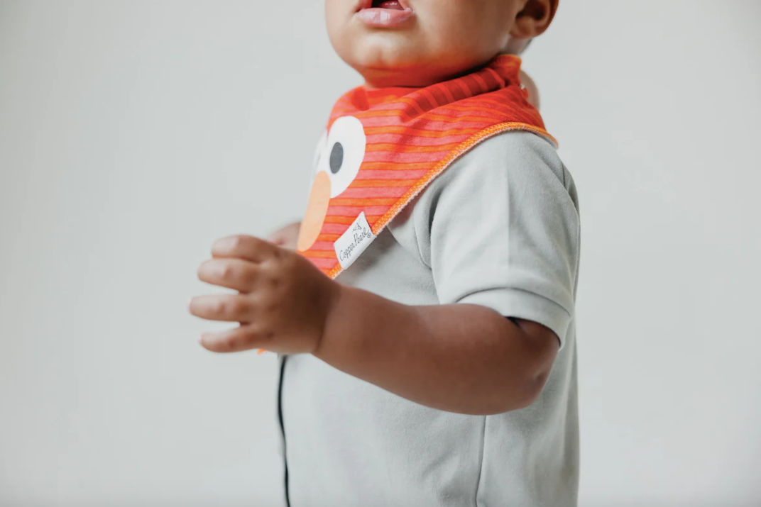 Copper Pearl Bandana Bib Set: Elmo