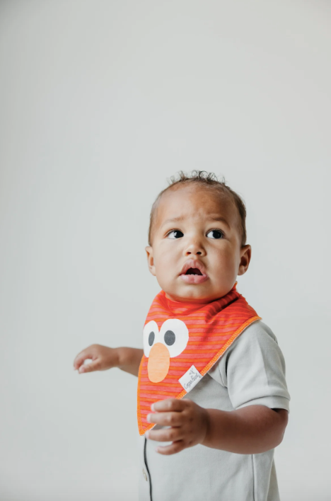 Copper Pearl Bandana Bib Set: Elmo