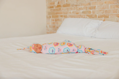 Copper Pearl Swaddle Blanket: Abby and Pals