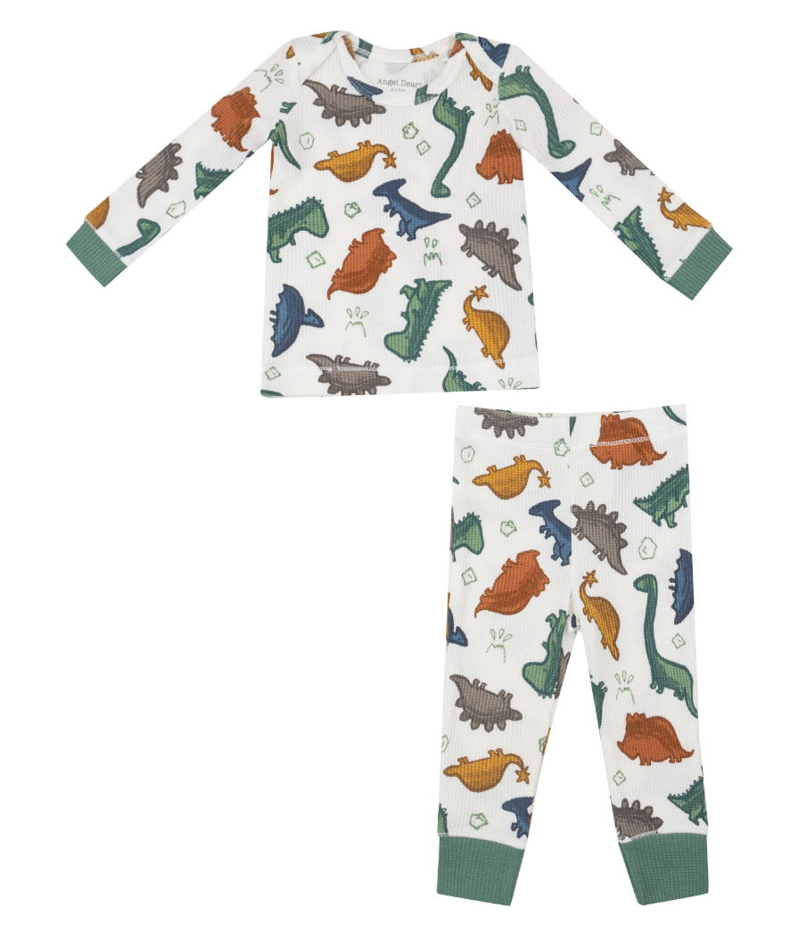 Angel Dear Long Sleeve Loungewear Set: Dino Rocks