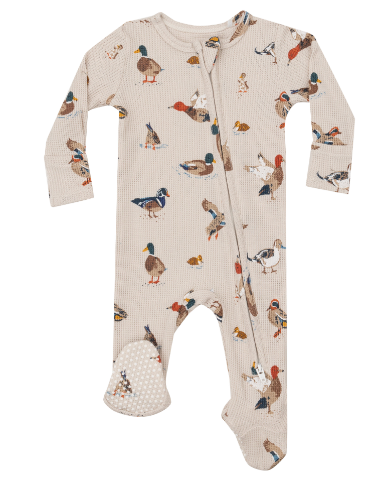 Angel Dear 2 Way Zipper Footie: Ducks