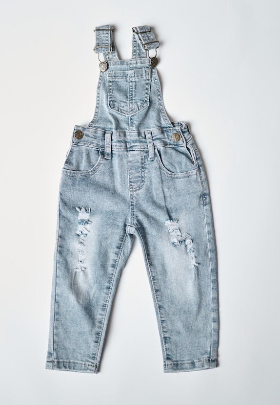 Little Bipsy Denim Overall: Light Wash