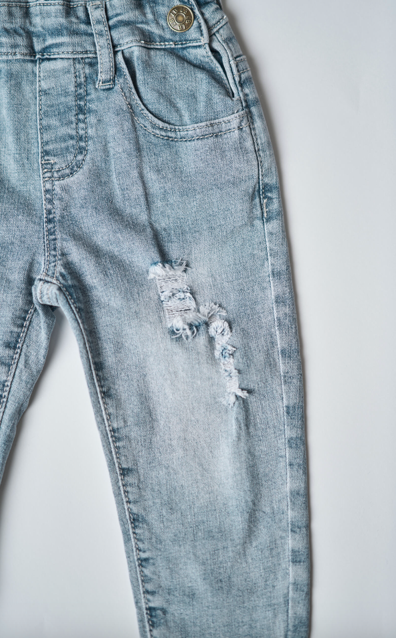 Little Bipsy Denim Overall: Light Wash