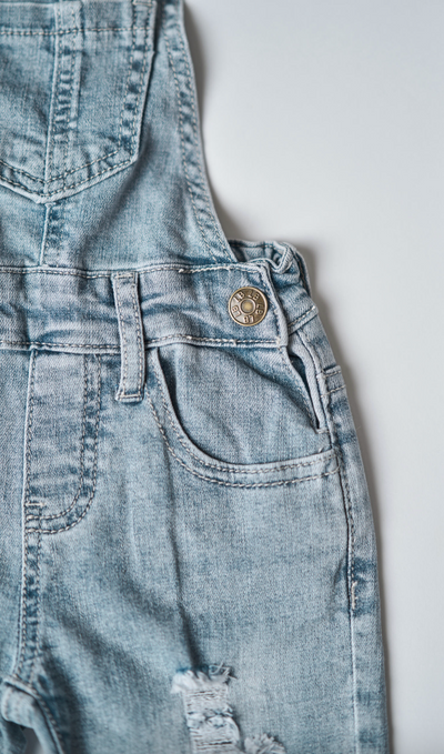 Little Bipsy Denim Overall: Light Wash