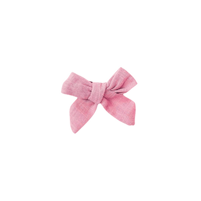 Little Lopers Vintage Linen Darling Bows: Bubblegum