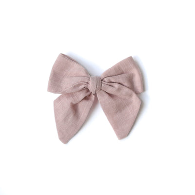 Little Lopers Vintage Linen Darling Bows: Vintage Pink