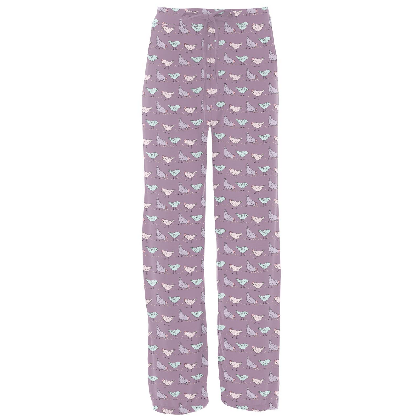 Kickee Pants Women's Lounge Pants: Lavender Chicken