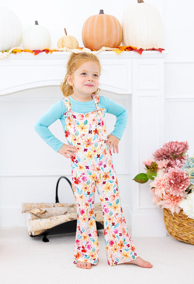 Birdie Bean Overall Jumpsuit: Pearl