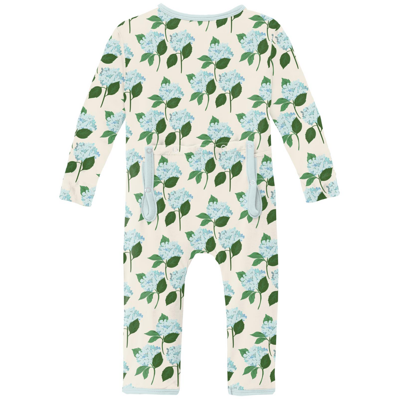 PRESALE Kickee Pants Coverall with 2 Way Zipper: Hydrangea Bouquet