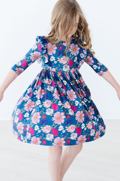 Mila & Rose:  Vintage Garden Ruffle Twirl Dress