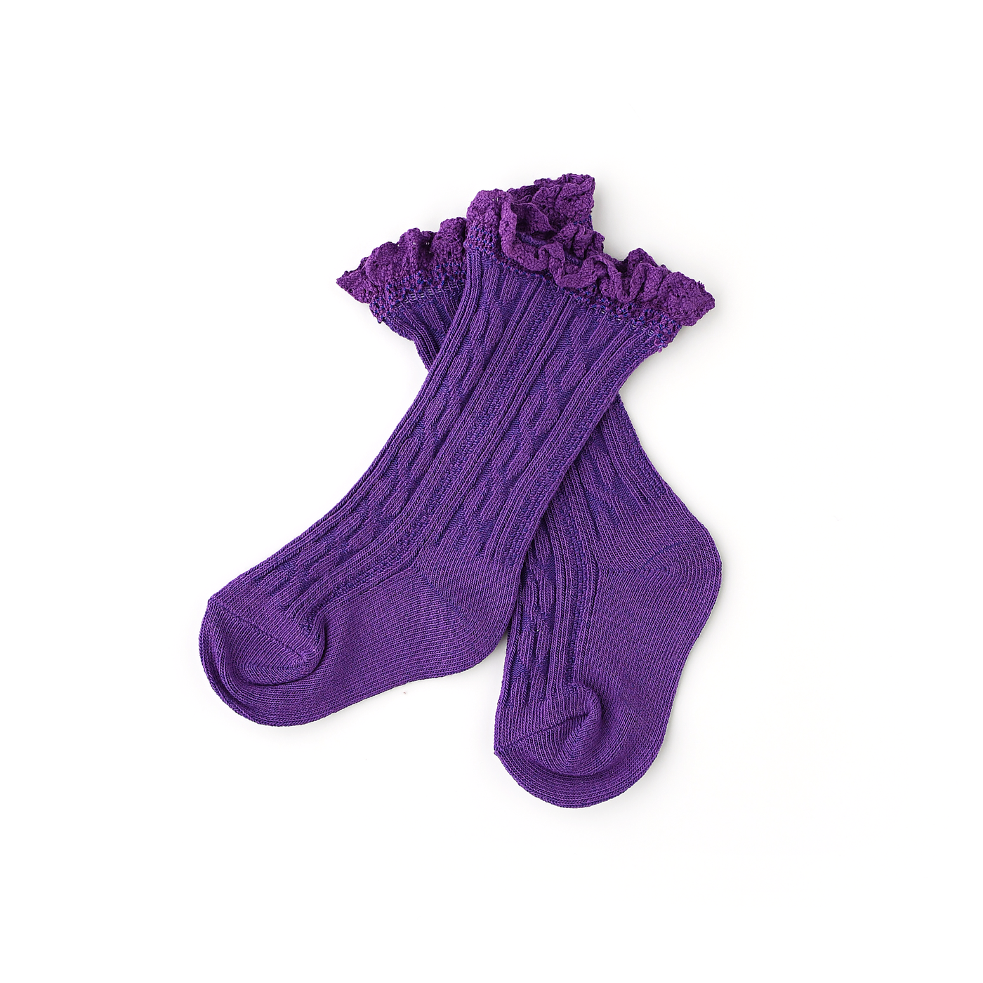 Gigi and Max Lace Socks: Purple