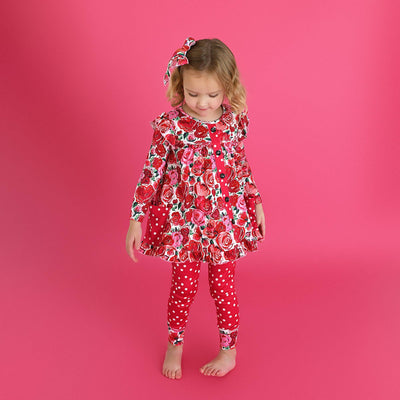 Gigi and Max - Rose Peplum Set Valentines Day