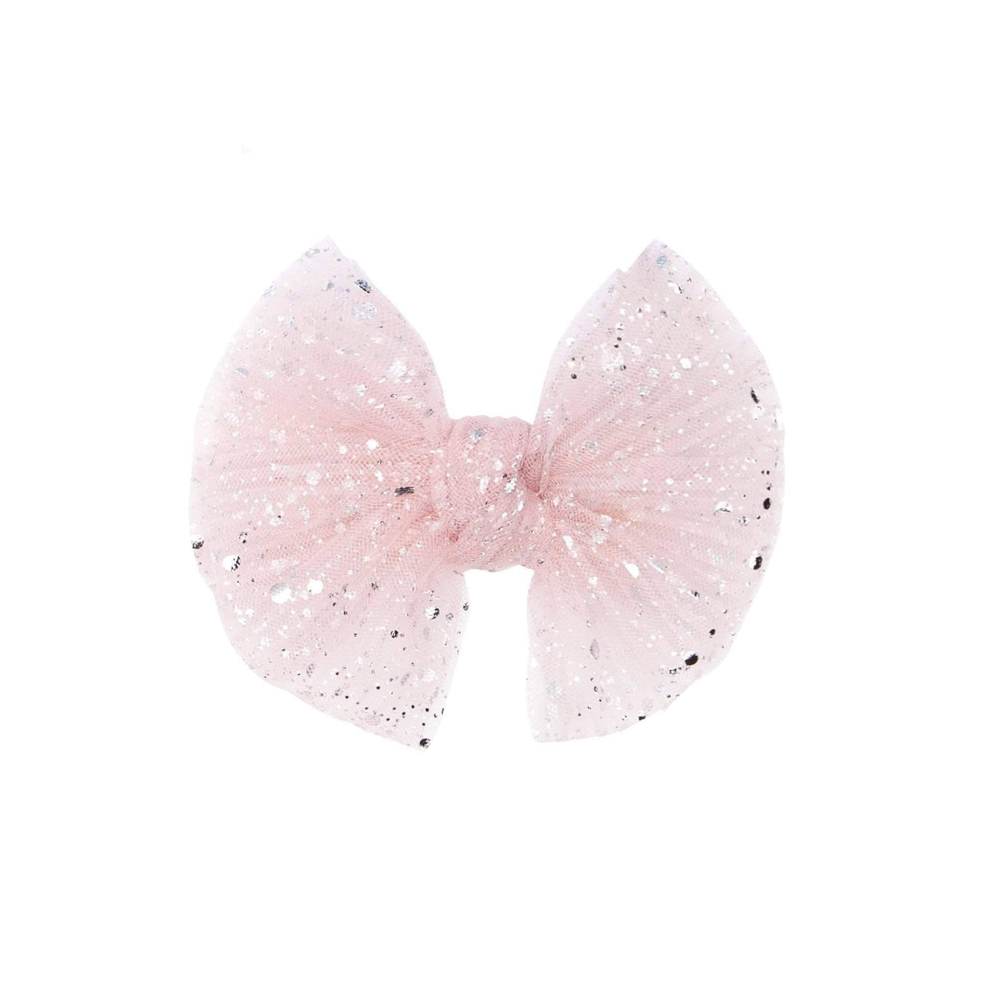 Baby Bling Bows Tulle Clip: Princess Pink